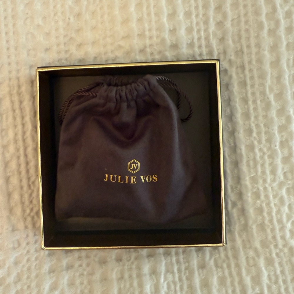 Julie Vos Honeybee Statement Necklace Iridescent London Blue - Picture 2 of 5